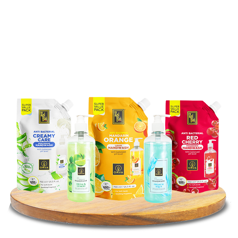 orva liquid hand wash & bottle