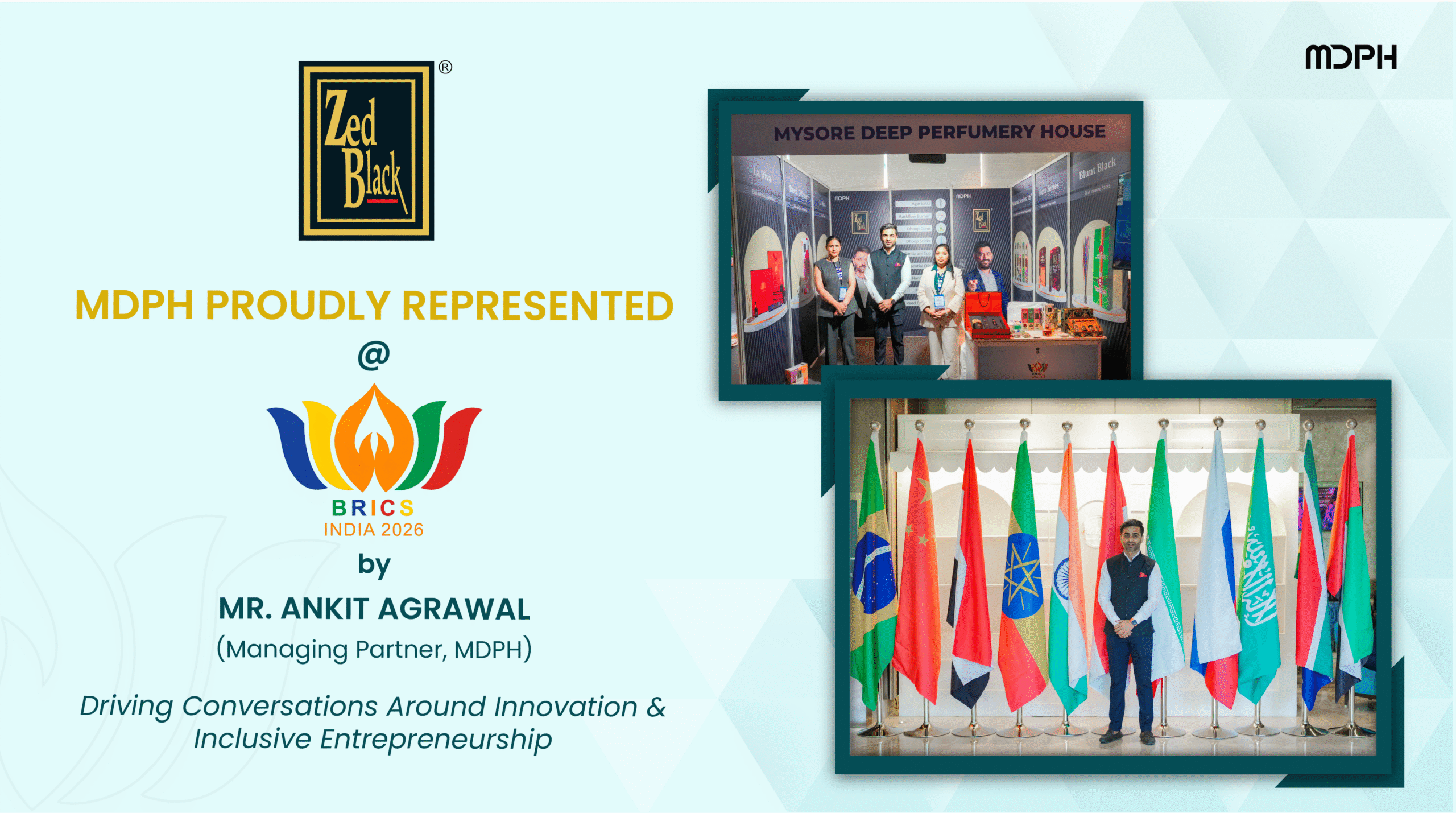 Zed Black at BRICS India 2026: Representing Innovation & Inclusive Entrepreneurship
